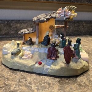 GEMMY Industries Christmas - Talking‎ Narrated Light Up Nativity Scene WORKS